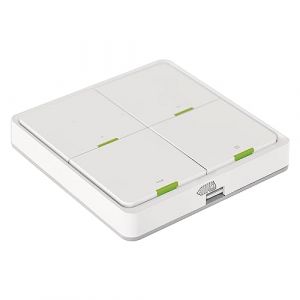 Interrupteur 4 boutons GoSmart Tuya blanc