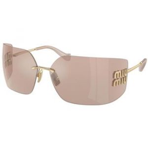 MIU MIU Femme MU 54YS ZVN20F Lunettes de soleil Métal Or Rose Géométrique Normale Miroir