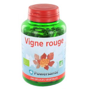 Powersanté Vigne rouge bio - 200 gélules végétales