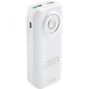 Puro Batterie de secours FastCharge 5200 mAh USB A+A 2.4A Blanc