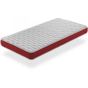 Matelas en mousse respirante 90X200 velvet, Epaisseur 14 cm, Ergonomique et adaptable