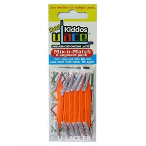 U-LACE Kiddos Neon Orange Lacets orange fluo Enfant Couleur - Orange Tailles - T.U