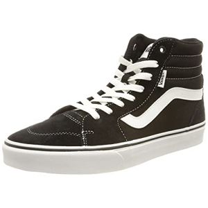 Image de Vans Filmore Hi Suede/Canvas, Basket Homme, Toile en Daim Noir et Blanc, 44 EU