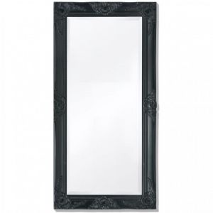 D&eacute;coshop26 Miroir mural Style baroque 100 x 50 cm Noir DEC022653