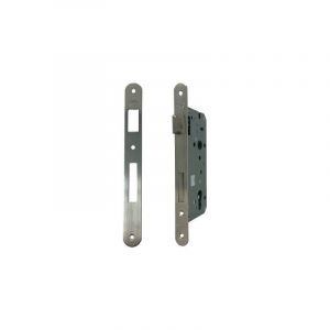 Yale Serrure de Porte en Bois Y52X10700S2 Nickel satin&eacute;, Bords Ronds, entr&eacute;e 70mm