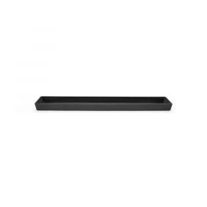 Soucoupe Rectangular 45 New Gris Foncé - 43,5 x 15,5 x H. 3,3 cm