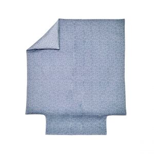 Blanc des vosges Housse de couette satin jacquard ARCANGUES Nuage