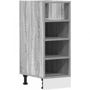 VidaXL Armoire de plancher sonoma gris 30x44,5x81,5 cm bois ing&eacute;nierie