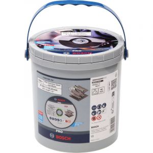 Bosch Lot de 100 disques à tronçonner PRO Stainless Steel and Metal Long Life (pour acier, acier inoxydable, Ø 125 mm, accessoires professionnels petite meuleuse d'angle)