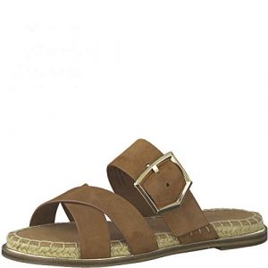 Tamaris Femme Mules, Dame Sabots,Pantoufle,Slides,Sandale,Chaussure d'été,Chaussure de Loisir,Muscat,36 EU / 3.5 UK