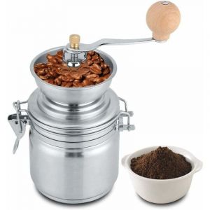 Moulin à café Manuel en Acier Inoxydable, Outil à Main pour moulins, pour Grains de café, épices, Noix, graines, Herbes, graines de Citrouille, etc.