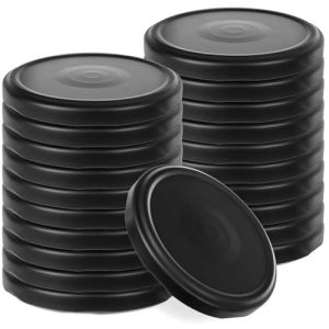 KADAX Couvercles métalliques pour bocaux Virbo 20 pcs diamètre 82 mm noir mat