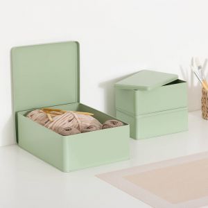 Lot de 3 boîtes Deskolor vert clair