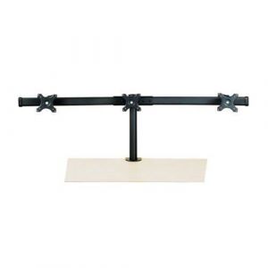 Value Support de table à 3 bras pour écran lcd noir