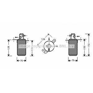 Ava Quality Cooling Bouteille déshydratante MERCEDES-BENZ CLASSE C (247MSD267)