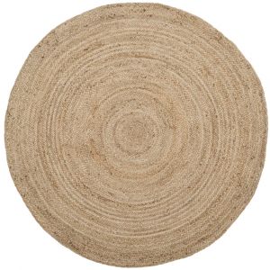 Safavieh Tapis en Fibres Naturelles Salon, Salle à Manger, Chambre à Coucher - Natural Fiber Collection, Tapis à Poil Court, Naturel, 201 x 201 cm