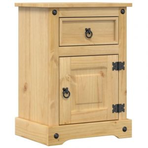 VidaXL Table de chevet Corona 45x35x64 cm bois de pin massif, meuble de chevet, table d'appoint, armoire de lit, armoire de chevet, table de nuit