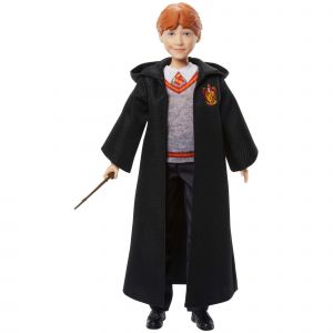 Mattel Harry Potter Poup&eacute;e Ron Weasley en Uniforme embl&eacute;matique de Poudlard, Tenue Amovible avec Baguette inspir&eacute;e des Films, JGM20