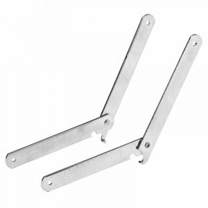 Hettich Lot de 2 compas pour tr&eacute;teau, L.200 mm