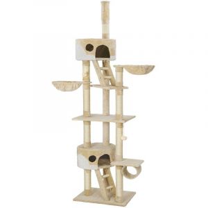 Arbre à chat 260 cm beige/blanc 3708093