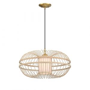 Westinghouse Suspension Tulcea Bambou / Laiton 1 Ampoule