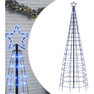 vidaXL Arbre de Noël lumineux avec pointes 570 LED bleu 300 cm