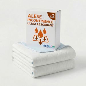 Sweet Night Sweetnight - Lot de 2 Al&egrave;ses Imperm&eacute;ables 90x85 cm - Adulte S&eacute;nior - Lavable &agrave; 90&deg;C - Grande absorption - Certifi&eacute; Oeko-Tex