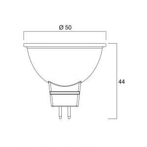 Sylvania Ampoule superia mr16 dimmable 4000 &deg;k 5 w gu5.3 25000 heure(s) 1 pi&egrave;ce(s) blanc froid ampoule led superia 840 5w 4000&deg;k 380lm gu5.3 480 lm - s