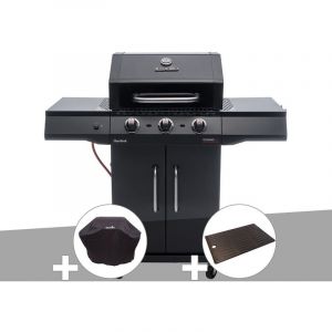 Char-Broil Barbecue &agrave; gaz Performance CORE B3 + Housse de protection + Plancha - Noir