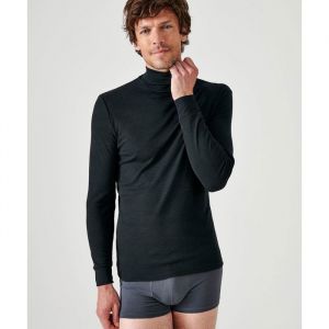 DAMART Sous-Pull Thermique Thermolactyl Col Roul&eacute; Homme Noir Taille M