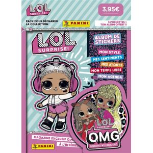 Panini France SA-LOL 4 OMG Stickers-5 Pochettes + 1 Album Offert, 004017SPCFGD