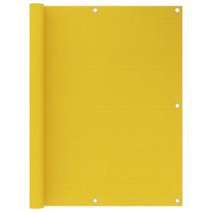 Écran de balcon brise pare vue protection confidentialité 120 x 500 cm PEHD jaune 02_0010187