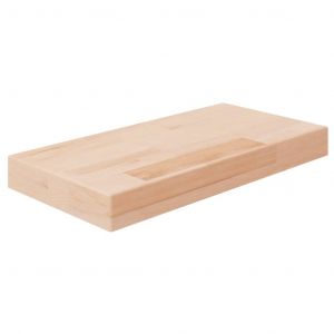 VidaXL Panneau d'étagère 40x20x4 cm Bois de chêne massif non traité