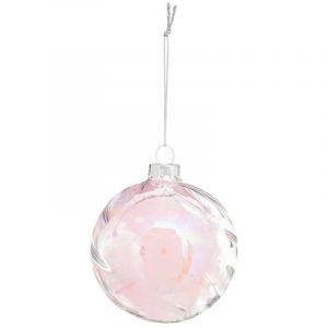 Atmosphera Cr&eacute;ateur d'int&eacute;rieur - Boule de No&euml;l Goutte D&eacute;co Soir 10cm Rouge