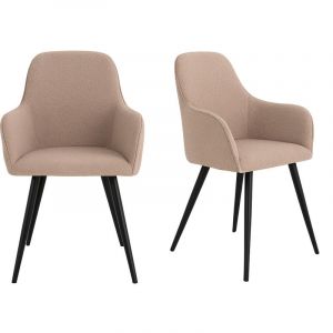 House Nordic Chaise à manger Harbo Bouclé Beige