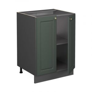 Meuble bas de cuisine Fame-Line, Vert Or Campagne, 60 cm, pt Marbre Vicco