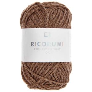 Rico Design Fil à crocheter en coton - Ricorumi - 25 g Brun Brillant