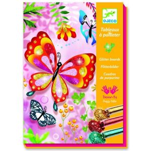 Djeco Tableaux &agrave; pailleter : Petites b&ecirc;tes