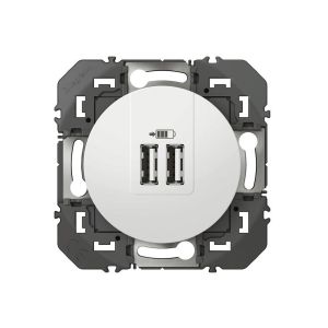 Image de Legrand Double chargeur USB TypeA dooxie 3A finition blanc (600343)