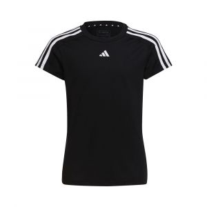 Adidas 3-Stripes T-shirt Filles - Noir, Blanc