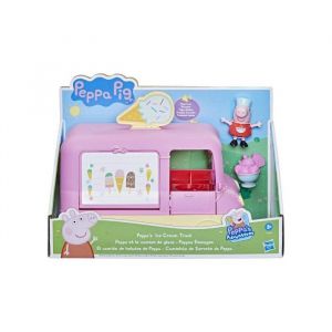 Hasbro Coffret Peppa Pig : Le Camion De Glace Avec Son + 1 Accessoire + 1 Figurine - Set Jouet Enfant Peppa Le Cochon + Carte Animal