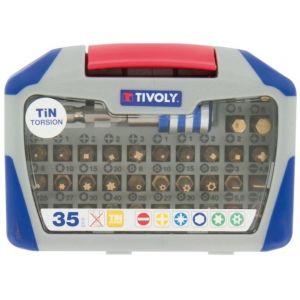 Image de Tivoly Coffret 35 embouts de vissage tin torsion