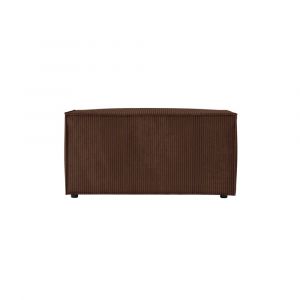 Loungitude Clarisse - Pouf En Velours Côtelé - Marron