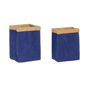 Lot de 2 paniers à linge carré Hubsch Interior Laundromat