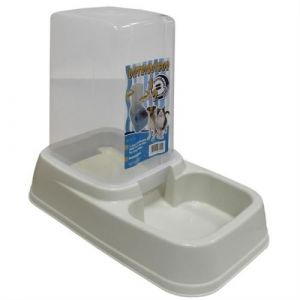 AIME Distributeur 2en1 croquettes et eau Pour chat et chien