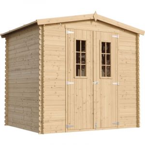 Abri de jardin en bois - Stockage ext&eacute;rieur I236xL226xH218 cm/ 4.33 m2 - TIMBELA M369C