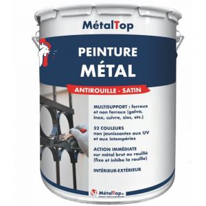 Peinture Metal - Rouge oxyde - RAL 3009 - Pot 1L