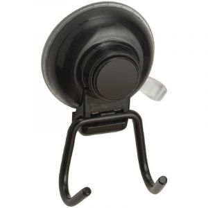 Kiamami Valentina Porte-Manteau En Métal Noir Mat Avec Ventouse / Menta