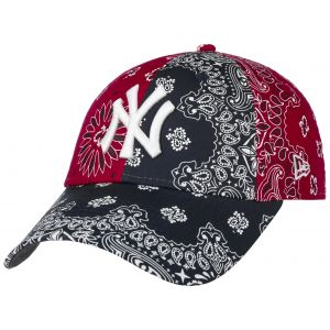 New era Casquette PAISLEY 9 FORTY NEW YORK YANKEES - R&eacute;f. 60141698. Couleur : Rouge, Noir, Blanc. D&eacute;tails. - Visi&egrave;re courb&eacute;e. -