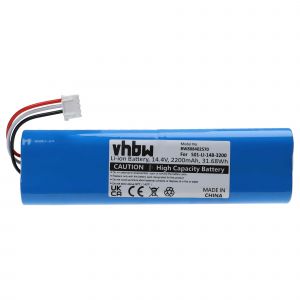 Vhbw Batterie compatible avec Eurovacs Deebot DG36, DG70, N5 Neo, N5 Power, N8 Pro, N5 Fun, N5 Go, N5 Hero aspirateur (2200mAh, 14,4V, Li-ion)